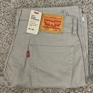Levi’s Men’s 513 Slim Straight Pants - Khaki - 30x32